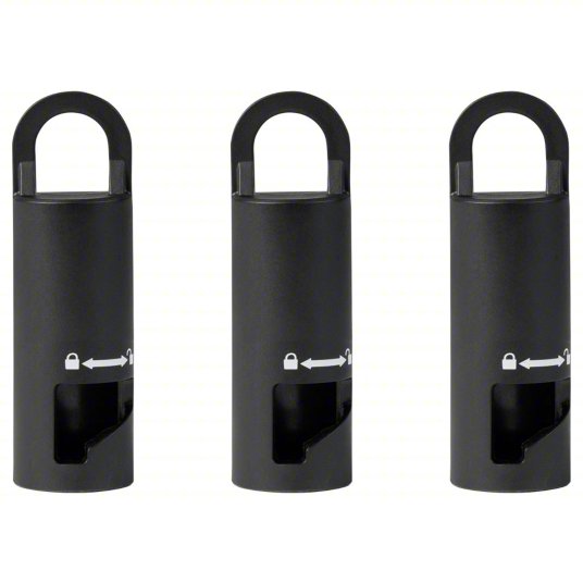 Attachment Hanger: High Density Polyethlyene, 1 3/8 in Overall Lg, 3 PK