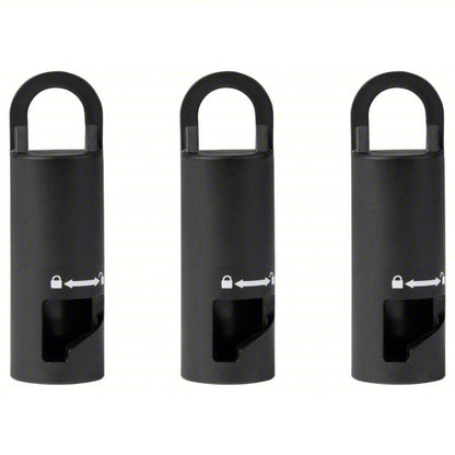 Attachment Hanger: High Density Polyethlyene, 1 3/8 in Overall Lg, 3 PK