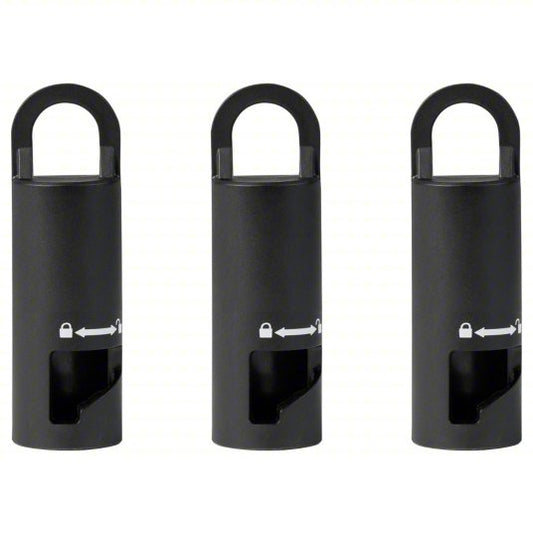 Attachment Hanger: High Density Polyethlyene, 1 3/8 in Overall Lg, 3 PK