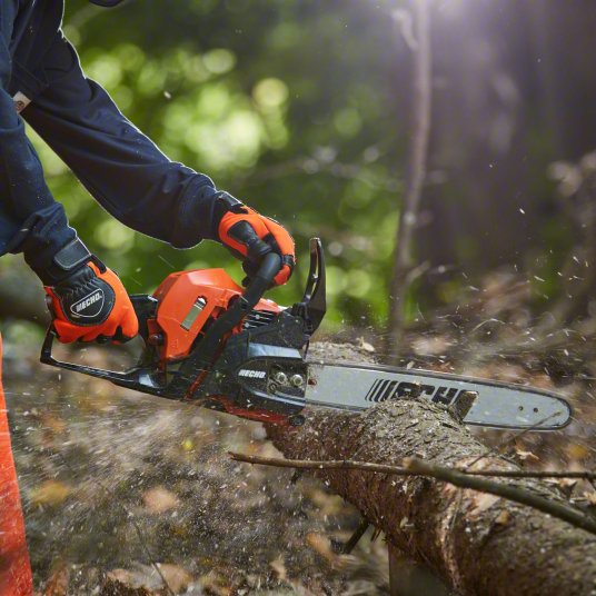 Gas-Powered Chainsaw: 14 in Bar Lg, Rear Handle, Auto Chain Oiler, 1.65 hp Horsepower, 34.4 cc