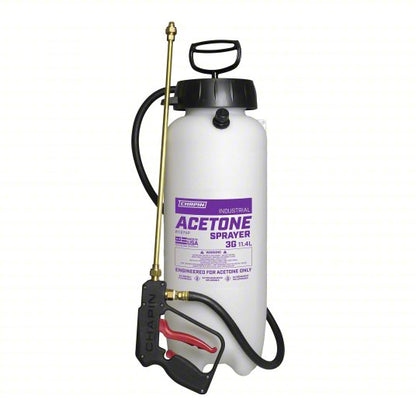Handheld Sprayer: Spot, 3 gal Tank, Poly Tank, 5 ft Max Spray Distance, 60 psi, Adj Nozzle