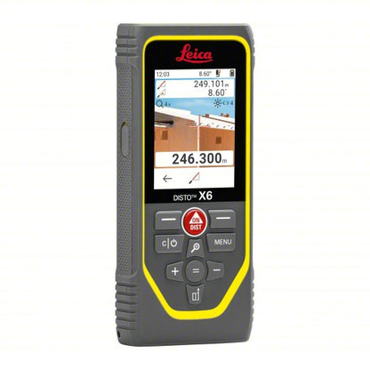 Laser Distance Meter: Metric, 0 m – 250 m, ± 1 mm, Li-Ion Rechargeable, ISP, Red