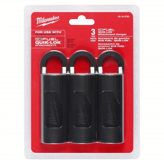 Attachment Hanger: High Density Polyethlyene, 1 3/8 in Overall Lg, 3 PK