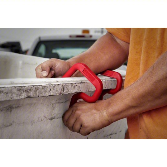 Bucket Hook: 5 3/4 in W x 3/4 in H x 6 1/2 in L, Red, Polymer