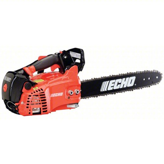 Gas-Powered Chainsaw: 14 in Bar Lg, Top Handle, Auto/Adj Chain Oiler, 2.1 hp Horsepower