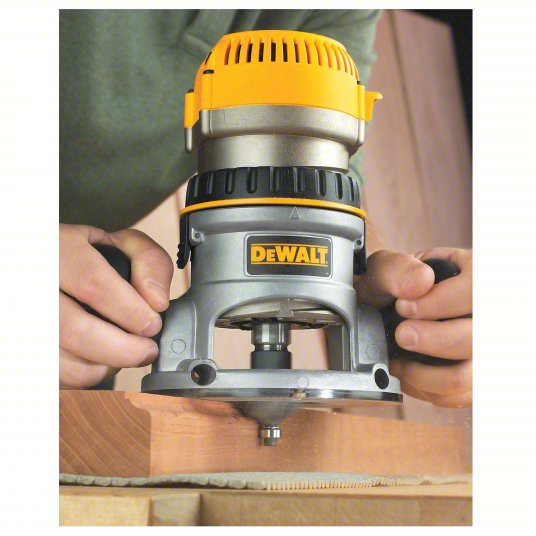 Router: Mid-Size, Fixed Base, 1.75 hp, Fixed Speed, 24,500 RPM, 1/4 in_1/2 in Collet, 120V AC
