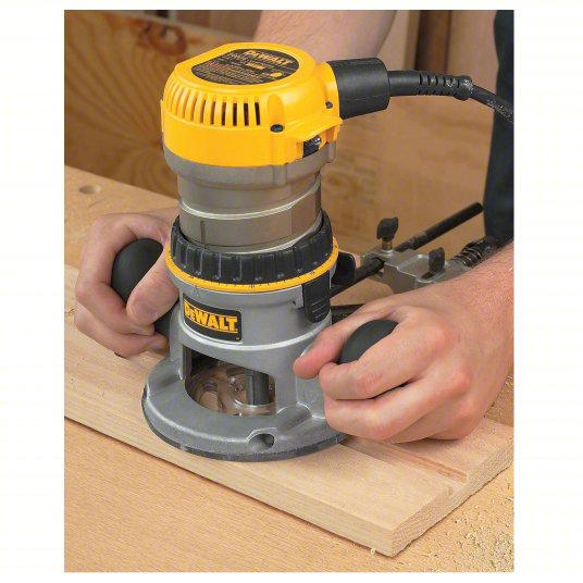 Router: Mid-Size, Fixed Base, 1.75 hp, Fixed Speed, 24,500 RPM, 1/4 in_1/2 in Collet, 120V AC