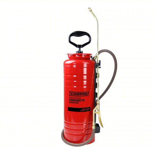 Handheld Sprayer: Spot, 3 1/2 gal Tank, Steel Tank, 25 ft Max Spray Distance, 60 psi