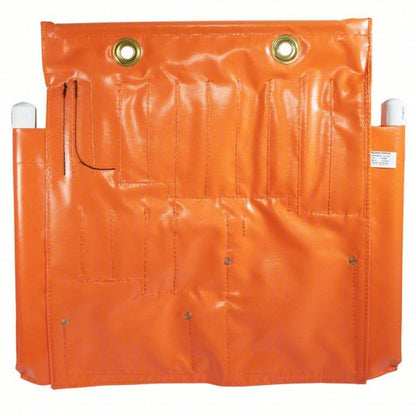 Tool Apron: 24 in W x 23 in H x 23 in L, Orange, Vinyl