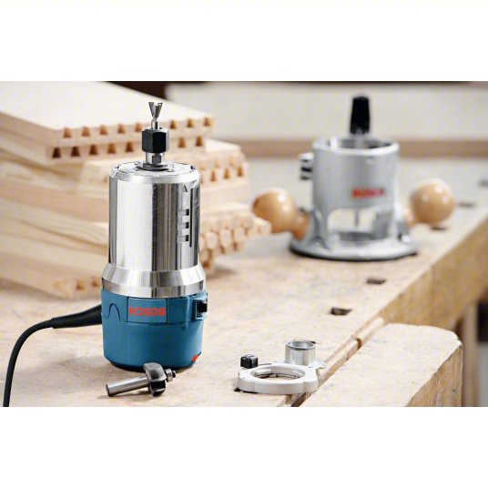 Router: Mid-Size, Fixed Base, 2.25 hp, Variable Speed, 25,000 RPM, 1/2 in Collet, Soft-Start