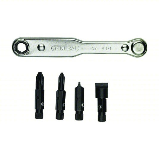 10 or Less Tips, 5 Pieces, 4 Bits, Offset, Single End, 4 Tips