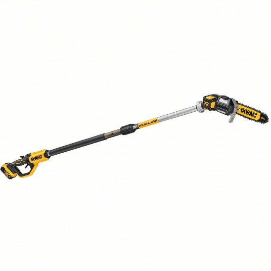 Battery-Powered Pole Saw Kit: 8 in Blade Lg, 7 ft to 15 ft Reach, 4.0 Ah, 20 V
