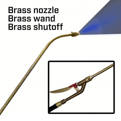 Handheld Sprayer: Spot, 3 1/2 gal Tank, Steel Tank, 3 ft Max Spray Distance, 60 psi