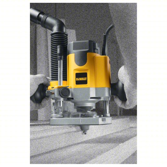 Router: Mid-Size, Plunge Base, 2 hp, Variable Speed, 24,000 RPM, 1/4 in_1/2 in Collet
