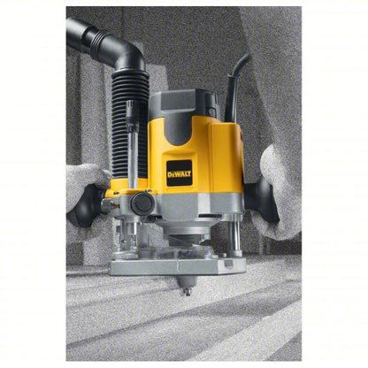 Router: Mid-Size, Plunge Base, 2 hp, Variable Speed, 24,000 RPM, 1/4 in_1/2 in Collet
