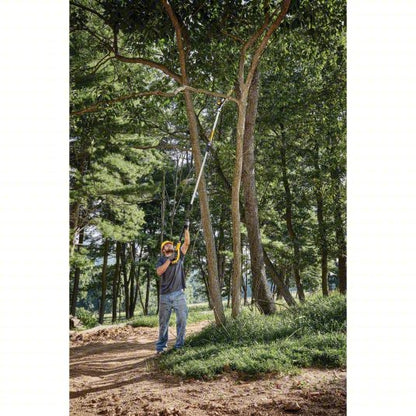 Battery-Powered Pole Saw Kit: 8 in Blade Lg, 7 ft to 15 ft Reach, 4.0 Ah, 20 V