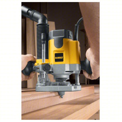 Router: Mid-Size, Plunge Base, 2 hp, Variable Speed, 24,000 RPM, 1/4 in_1/2 in Collet
