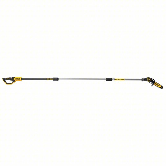 Battery-Powered Pole Saw: 8 in Blade Lg, 7 ft to 15 ft Reach, 20 V, Includes: Tool Only