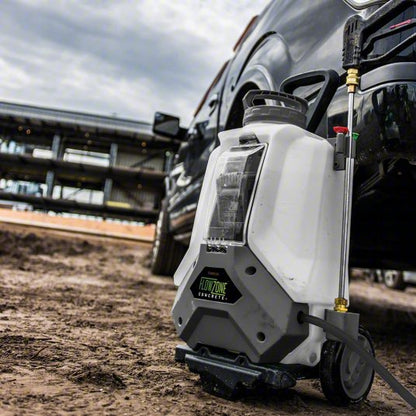 Cordless Backpack Sprayer: For Concrete Stains, Dyes and Sealants, 4 gal Tank Capacity