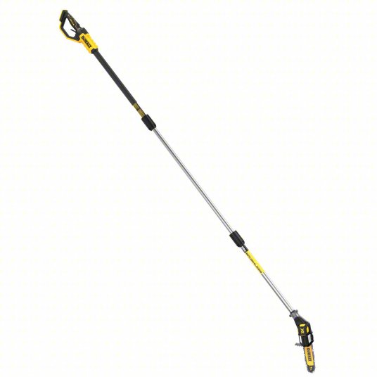 Battery-Powered Pole Saw: 8 in Blade Lg, 7 ft to 15 ft Reach, 20 V, Includes: Tool Only