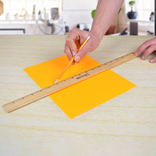 Ruler: 05018, 18 in, 0.2 in Thick, 1/16 in, Clear, Black, Rigid, Printed Graduation Mark