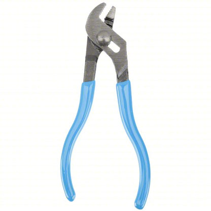 Tongue and Groove Plier: Flat, Groove Joint, 1/2 in Max Jaw Opening, 4 1/2 in Overall Lg, Serrated