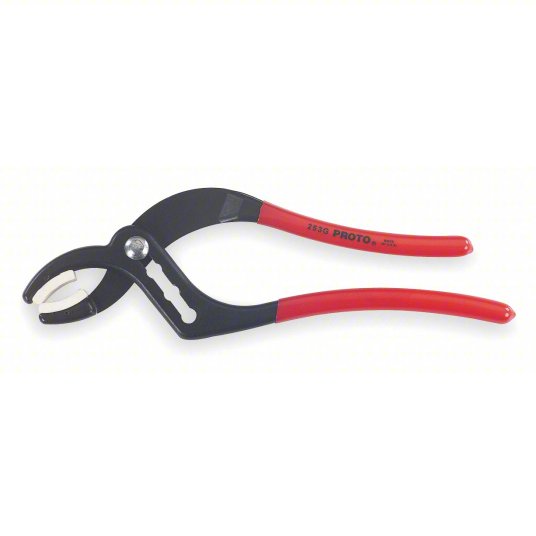 Tongue and Groove Plier: 2 1/2 in Max Jaw Opening, 9 1/2 in Overall Lg, 1 1/2 in Jaw Wd, Std Cushion Grip