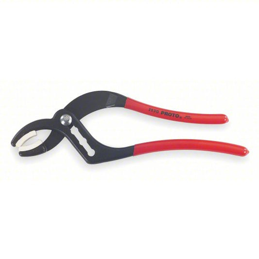 Tongue and Groove Plier: 2 1/2 in Max Jaw Opening, 9 1/2 in Overall Lg, 1 1/2 in Jaw Wd, Std Cushion Grip