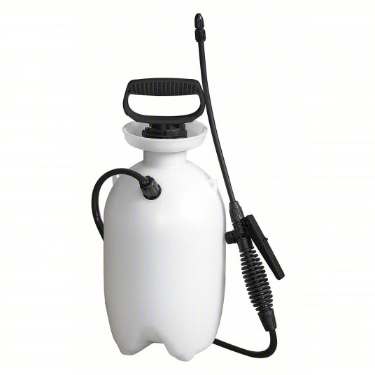 Handheld Sprayer: 1 gal Tank, Poly Tank, 19 7/10 ft Max Spray Distance, 45 psi