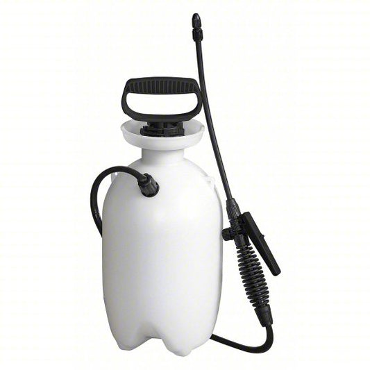 Handheld Sprayer: 1 gal Tank, Poly Tank, 19 7/10 ft Max Spray Distance, 45 psi
