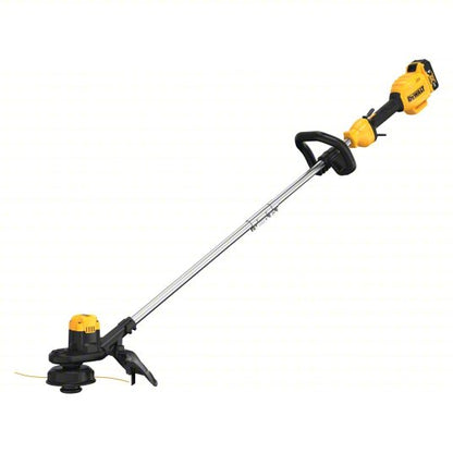 Battery-Powered String Trimmer Kit: 13 in Cutting Wd, Straight Shaft, 38 in Shaft Lg, 4.0 Ah