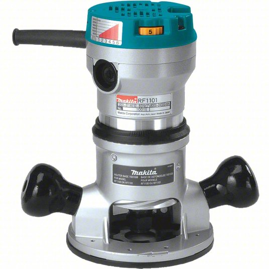 Router: Mid-Size, Fixed and Plunge Base, 2.25 hp, Variable Speed, 24,000 RPM, Std Double Grip