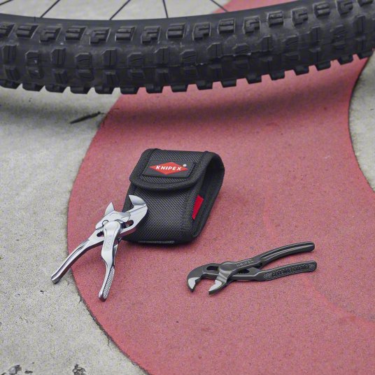 Slip Joint Plier Set: Curved/Flat, Groove Joint, 1 in_3/4 in Max Jaw Opening, 1 7/8 in Overall Lg