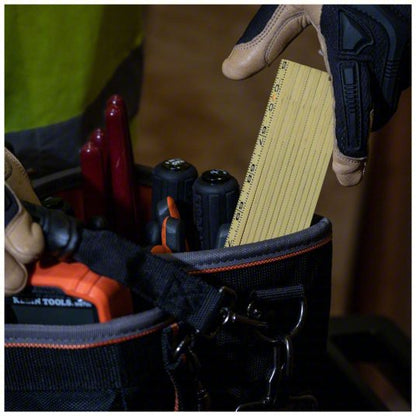 Folding Rule, Inside Reading: 910-6, 6 ft / 1.8 m, 0.28 in Thick, 1/16 in, Black/Red, 4R