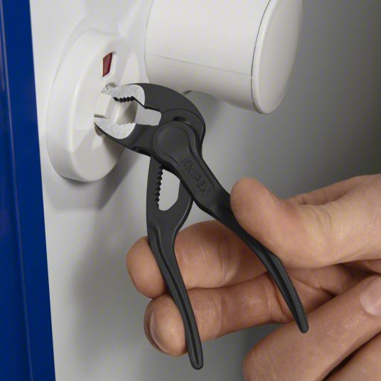 Slip Joint Plier Set: Curved/Flat, Groove Joint, 1 in_3/4 in Max Jaw Opening, 1 7/8 in Overall Lg