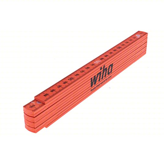 Ruler: 61630, 79 in / 2,000 mm, 0.5 in Thick, 1/16 in, Clear, Black, Flex, Inside Read, Rule