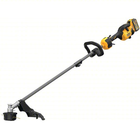 Battery-Powered String Trimmer Kit: 15 in Cutting Wd, Straight Shaft, 35 in Shaft Lg, 3.0 Ah