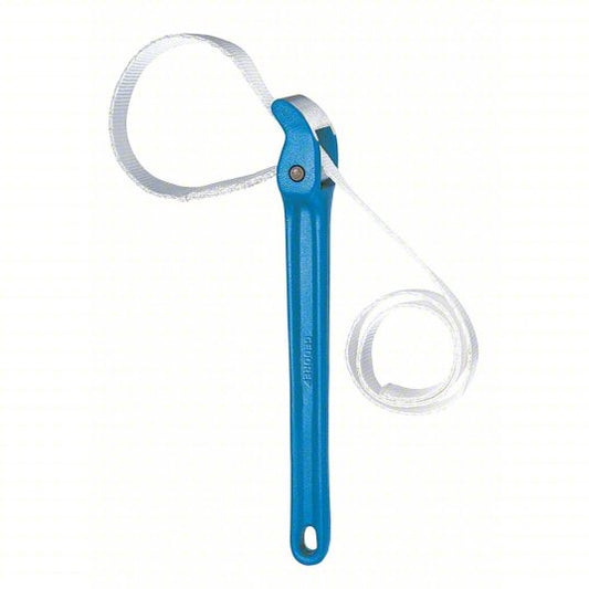 Strap Wrench For 8 in Outside Dia, 12 in Handle Lg, 1 in Strap Wd, 8 33/50 in Strap Lg