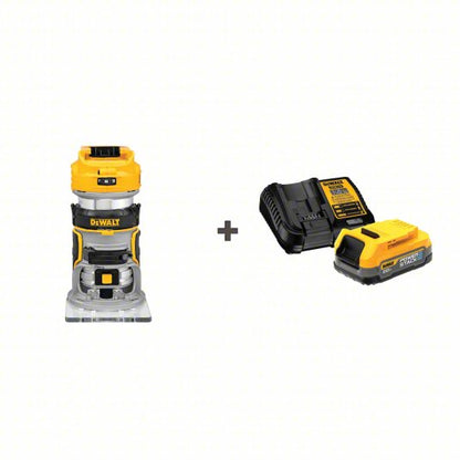 Cordless Compact Router: 20V MAX*, Bare Tool, Fixed Base, 1.25 hp, 25,500 RPM, 1/4 in Collet