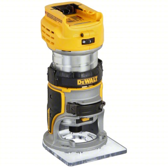 Cordless Compact Router: 20V MAX*, Bare Tool, Fixed Base, 1.25 hp, 25,500 RPM, 1/4 in Collet