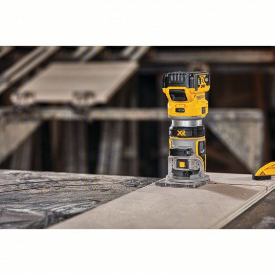 Cordless Compact Router: 20V MAX*, Bare Tool, Fixed Base, 1.25 hp, 25,500 RPM, 1/4 in Collet