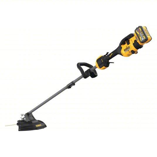 Battery-Powered String Trimmer Kit: 15 in Cutting Wd, Straight Shaft, 35 in Shaft Lg, 3.0 Ah