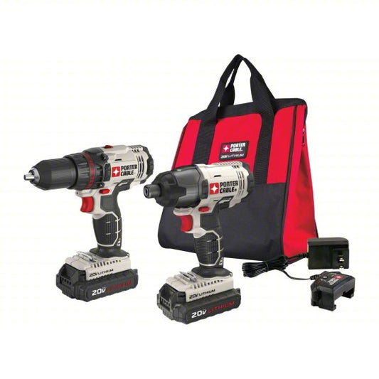 Tool Combination Kit: 2 Tools, Drill/Impact Driver, 20 V DC Volt, 20V MAX*