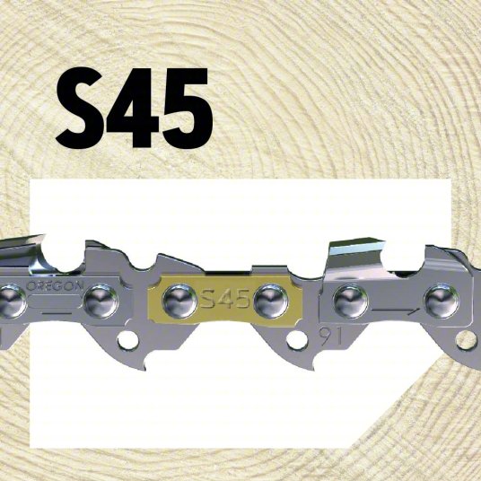 Chainsaw Chain: 12 in Compatible Bar Lg, 3/8 in, 0.05 in Gauge, 45 Links, 5/32 in File Size