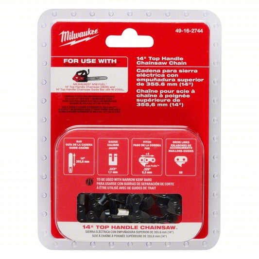 Chainsaw Chain: 14 in Compatible Bar Lg, 0.325 LP, 0.04 in Gauge, 59 Links