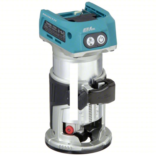 Cordless Compact Router: 18V LXT, Bare Tool, Fixed Base, 30,000 RPM, 1/4 in Collet, Palm Grip