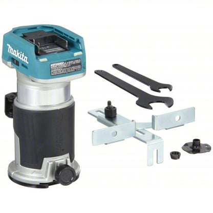 Cordless Compact Router: 18V LXT, Bare Tool, Fixed Base, 30,000 RPM, 1/4 in Collet, Palm Grip