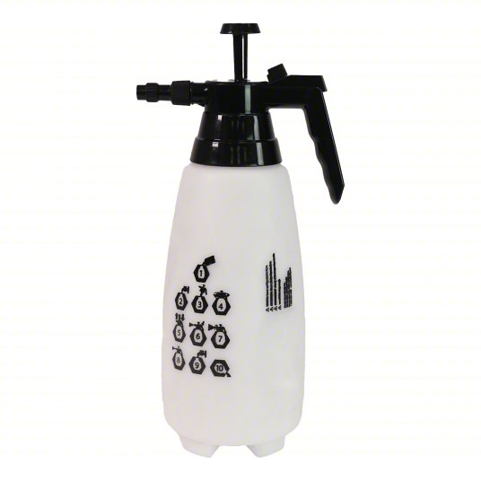 Handheld Sprayer: Spot, 1/2 gal Tank, Poly Tank, 20 ft Max Spray Distance, 60 psi, Adj Nozzle