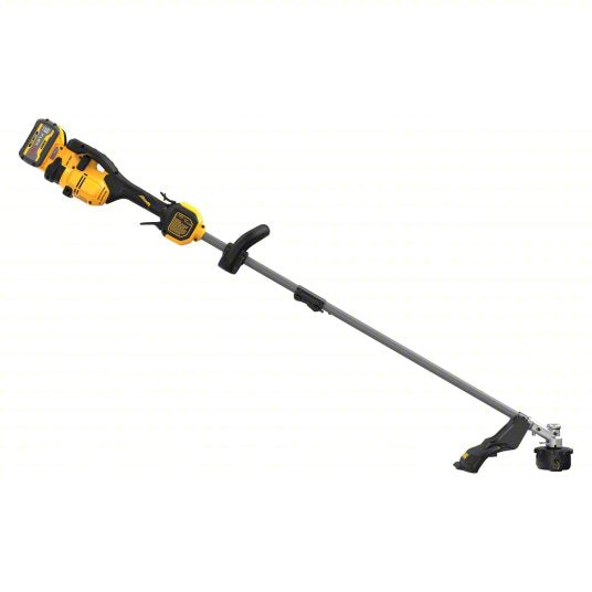 Battery-Powered String Trimmer Kit: 15 in Cutting Wd, Straight Shaft, 35 in Shaft Lg, 3.0 Ah