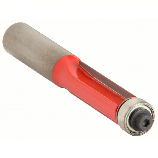 Trim Profile Router Bit: Fractional Inch, Carbide, 1/2 in Cutter Dia., 1/2 in Lg of Cut